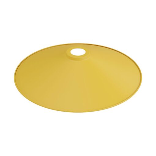 Pastelové kovové tienidlo v horčicovo žltej farbe, priemer 30cm - Image 2