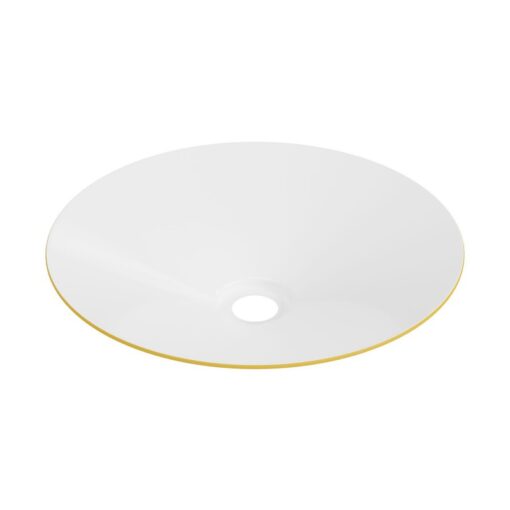 Pastelové kovové tienidlo v horčicovo žltej farbe, priemer 30cm - Image 3