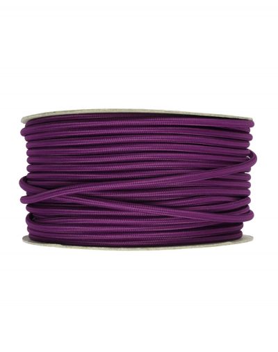 Kábel dvojžilový v podobe textilnej šnúry v ultraviolet farbe, 2 x 0.75mm, 1 meter