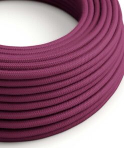 Elektrický kábel dvojžilový potiahnutý bavlnou v bordovej farbe, 2 x 0.75mm, 1 meter