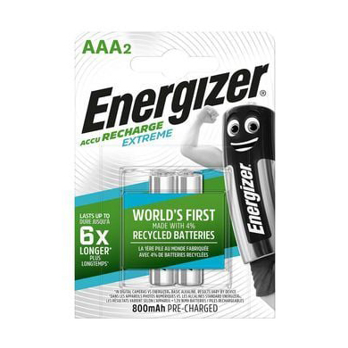 Energizer nabíjateľné batérie Extreme mikrotužkové AAA, HR03, FSB2, 800 mAh