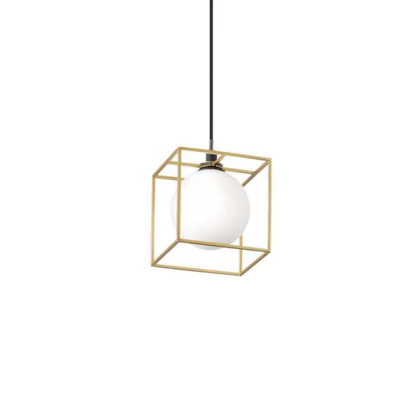 Závesná lampa v mosádznej farbe LINGOTTO SP1 | Ideal Lux