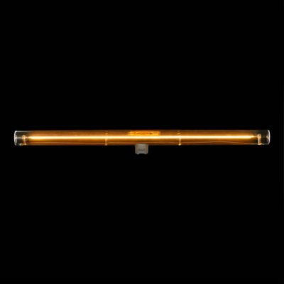 Zlatá LED žiarovka S14d, 50 cm, Teplá biela, 12W, 440lm, Stmievateľná.