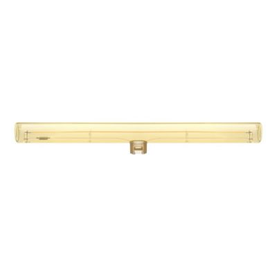 Zlatá LED žiarovka S14d, 30 cm, Teplá biela, 8W, 300lm, Stmievateľná
