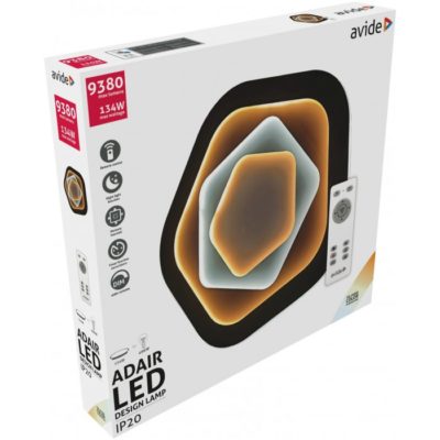 LED stropné svietidlo Design Adair, 134W, RF ovládanie, 9380lm-