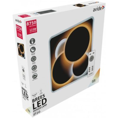 LED stropné svietidlo Design Brees, 125W, RF ovládanie, 8750lm