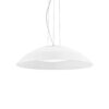 Jednoduchý sklenený závesný luster LENA SP3 D64, biela farba | Ideal Lux