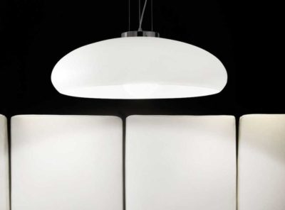 Biely sklenený závesný luster ARIA SP1 | Ideal Lux.