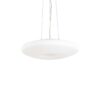 Biely závesný sklenený luster GLORY SP3 D40 | Ideal Lux