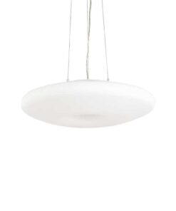 Biely závesný sklenený luster GLORY SP3 D50 | Ideal Lux Biely závesný sklenený luster GLORY SP3 D50 | Ideal Lux