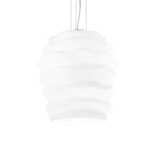 Dizajnový závesný luster KARMA SP1 BIG, biela farba | Ideal Lux