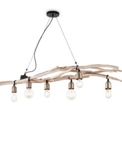 Drevené závesné svietidlo DRIFTWOOD SP6 | Ideal Lux