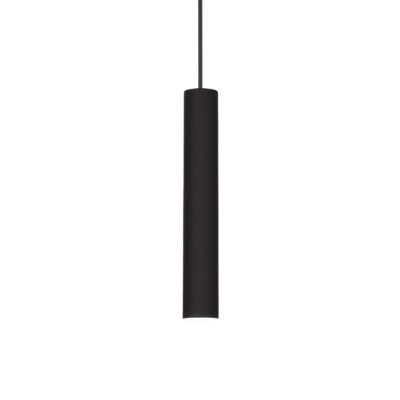 Moderné závesné kovové svietidlo TUBE SP D4, čierna farba | Ideal Lux