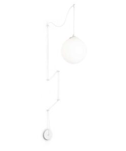 Retro nástenné a stropné svietidlo BOA SP1, biela farba | Ideal Lux