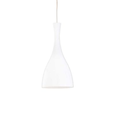 Štýlové biele sklenené svietidlo OLIMPIA SP1 | Ideal Lux