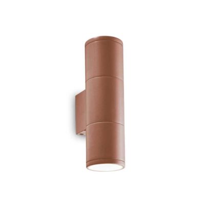Exterierové nástenné svietidlo GUN AP2 SMALL, IP44, kávová farba | Ideal Lux