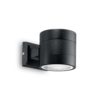 Exterierové nástenné svietidlo SNIF AP1 ROUND, čierna farba | Ideal Lux