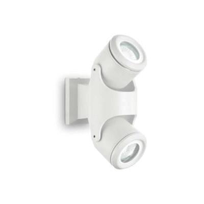 Exterierové stropné a nástenné svietidlo XENO PL2, biela farba | Ideal Lux