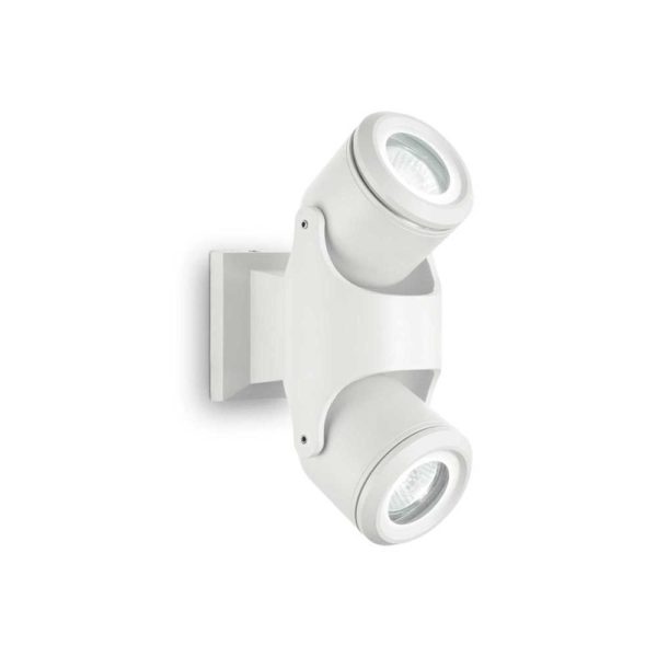 Exterierové stropné a nástenné svietidlo XENO PL2, biela farba | Ideal Lux
