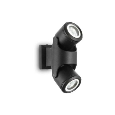 Exterierové stropné a nástenné svietidlo XENO PL2, čierna farba | Ideal Lux