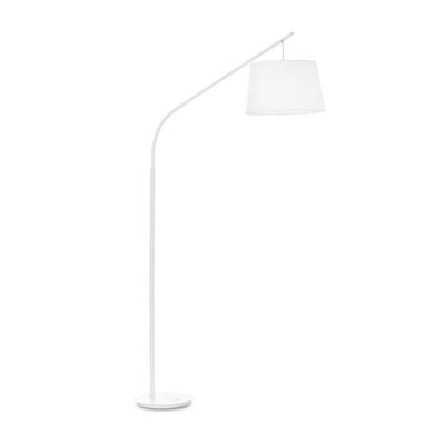 Jednoduchá stojacia kovová lampa DADDY PT1, biela farba | Ideal Lux