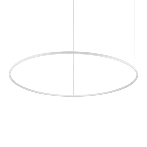 Moderný oválny závesný luster Oracle slim sp d150, 3000k, v bielej farbe | Ideal Lux