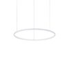 Moderný závesný LED luster HULAHOOP SP D060 v tvare kruhu, 3000k, biela farba | Ideal Lux