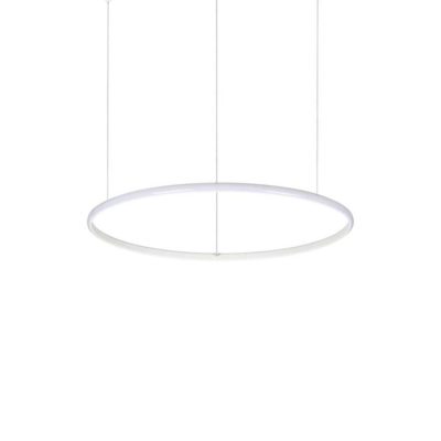 Moderný závesný LED luster HULAHOOP SP D060 v tvare kruhu, 3000k, biela farba | Ideal Lux