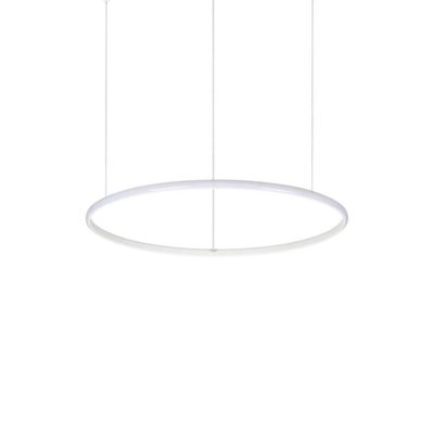Moderný závesný LED luster HULAHOOP SP D060 v tvare kruhu, 3000k, biela farba | Ideal Lux
