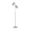 Stojacia lampa s nastaviteľnými tienidlami ELVIS PT2, strieborná farba | Ideal Lux