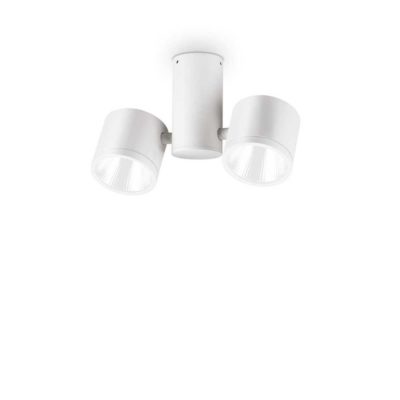 Stropné exterierové svietidlo SUNGLASSES PL, IP44, biela farba | Ideal Lux