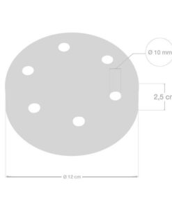 Matný čierny stropný držiak pre 6 svietidiel, 12cm, kov – Obrázok 5