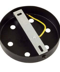 Matný čierny stropný držiak pre 6 svietidiel, 12cm, kov – Obrázok 4