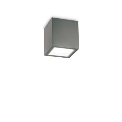 Vonkajšie stropné svietidlo TECHO PL1 SMALL, IP54, antracitová farba | Ideal Lux