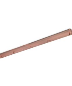 Kovová stropná rozeta pre 5 svietidiel v medenej farbe | Ideal Lux