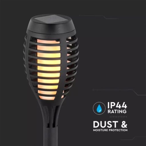 Záhradné LED solárne svietidlá s efektom horiaceho plameňa - 4 ks v balení - Image 6