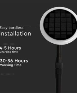 Záhradné LED svietidlo solárne, 3W, 3000K, čierne, 2ks v balení – Obrázok 3