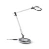 Moderná LED stolová lampa FUTURA TL, hliníková farba