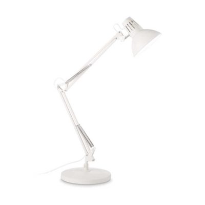 Retro stolová lampa WALLY TL1 v bielej farbe | Ideal Lux
