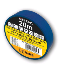 Profesionálna elektroizolačná páska PVC, Entac, 0,13x19 mm, modrá farba, balenie 20m