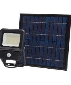 Solárny LED reflektor s detektorom pohybu, 30W, Studená biela, 2100lm