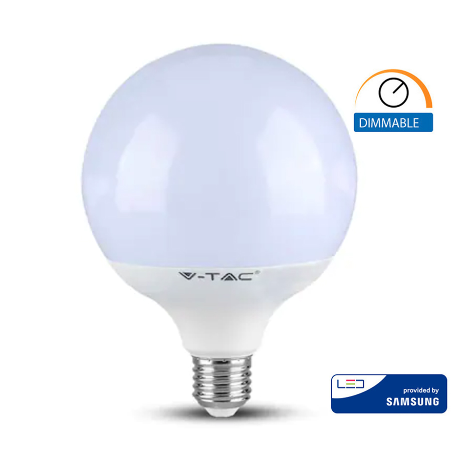 LED Žiarovka so SAMSUNG čipom, E27, 13W, Studená biela, 1055lm, Stmievateľná