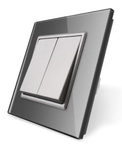 Luxusný lustrový vypínač č.5 v striebornom prevedení