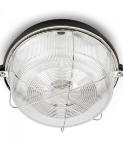 Okrúhla bakelitová pivničná lampa