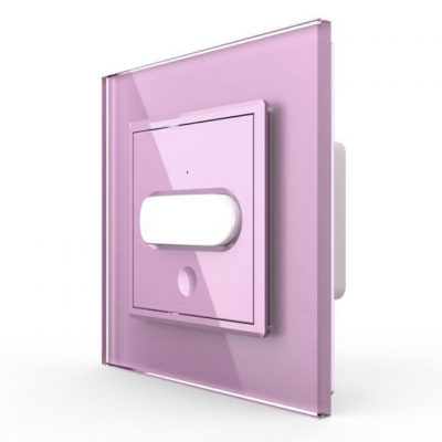 PIR pohybové čidlo, Vypínač svetla, ružový kryštálový panel