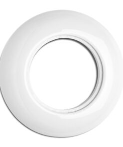 Porcelánový rámček okrúhly 1-násobný, biely porcelán