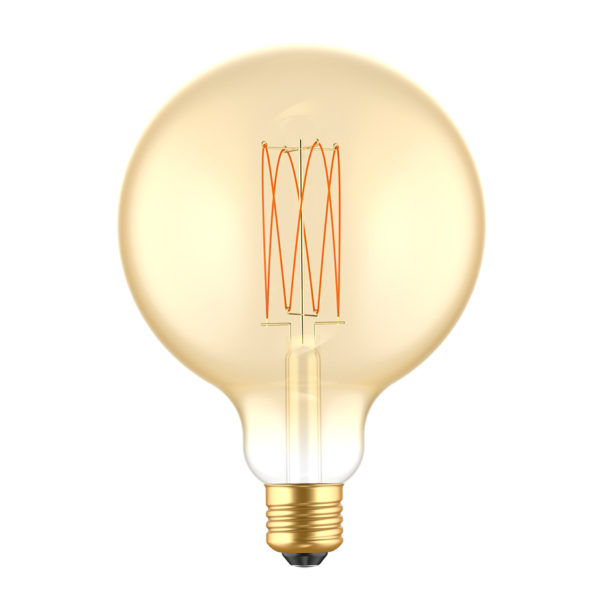 LED EDISON žiarovka G125 so zlatým sklom - E27, 7W, 640lm, Teplá biela, Stmievateľná | Daylight Italia