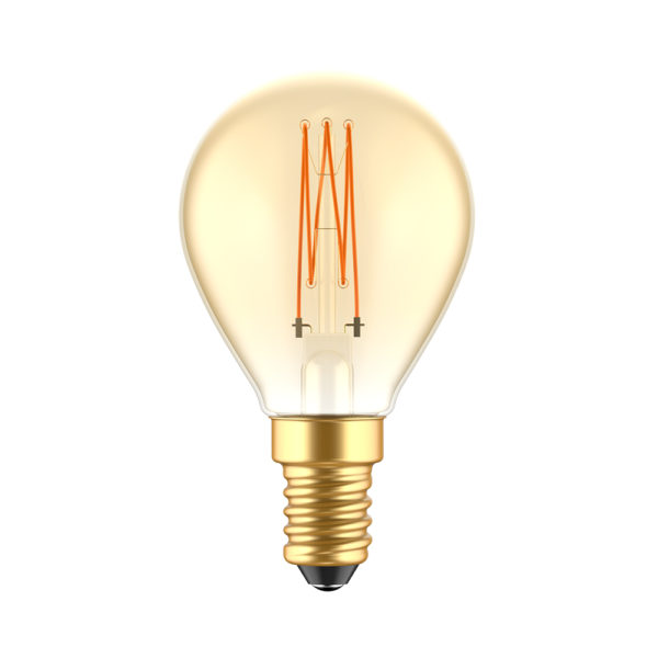 LED EDISON žiarovka G45 so zlatým sklom - E14, 3.5W, 300lm, Teplá biela, Stmievateľná | Daylight Italia