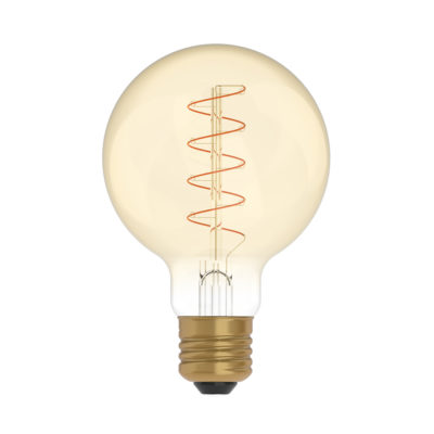 LED EDISON žiarovka G80 so zlatým sklom - E27, 4W, 250lm, Teplá biela, Stmievateľná | Daylight Italia