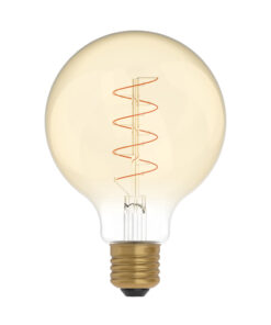 LED EDISON žiarovka G95 so zlatým sklom - E27, 4W, 250lm, Teplá biela, Stmievateľná | Daylight Italia